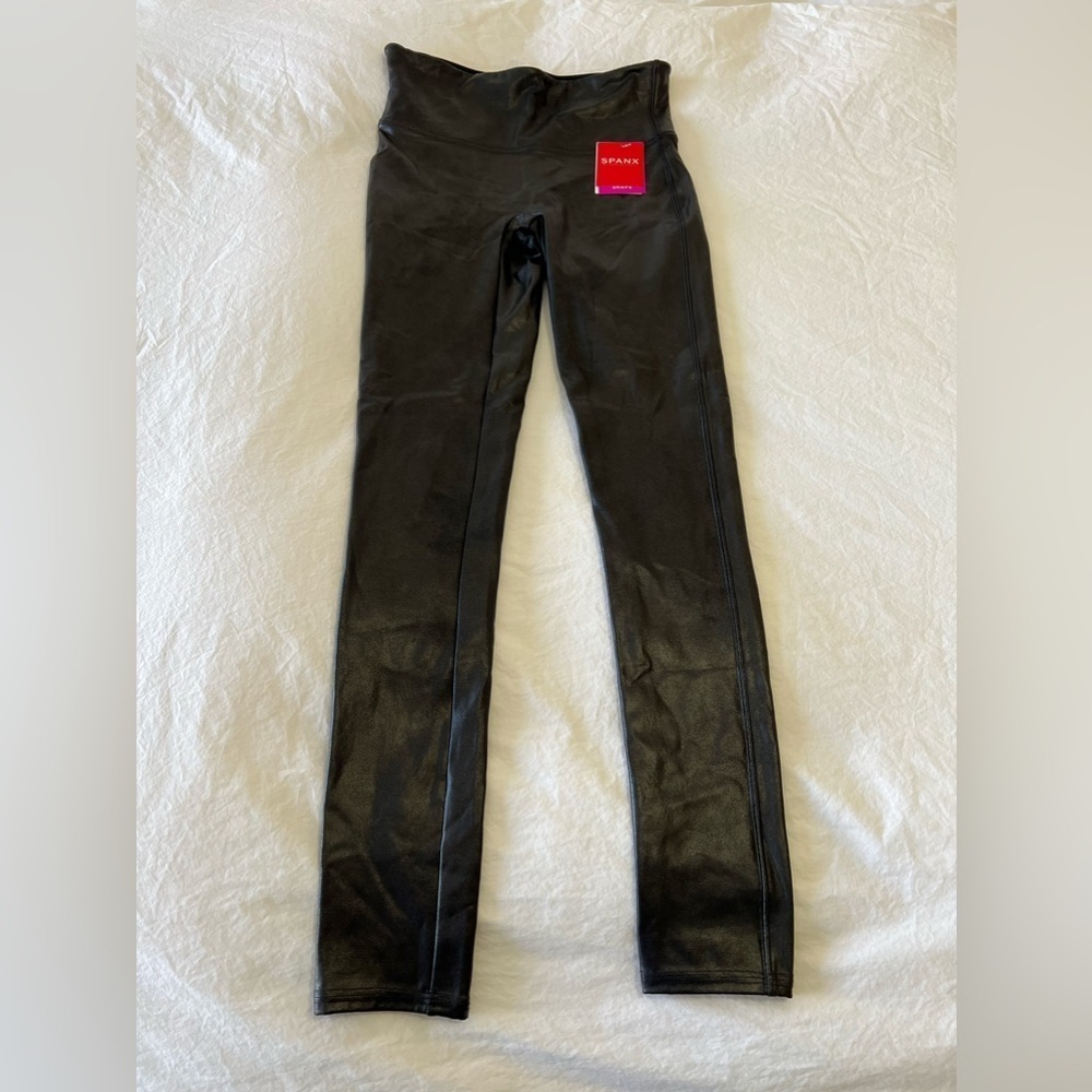 Spanx | Women’s SZ Small | Faux Leather Leggings Pull On Stretchy NWT